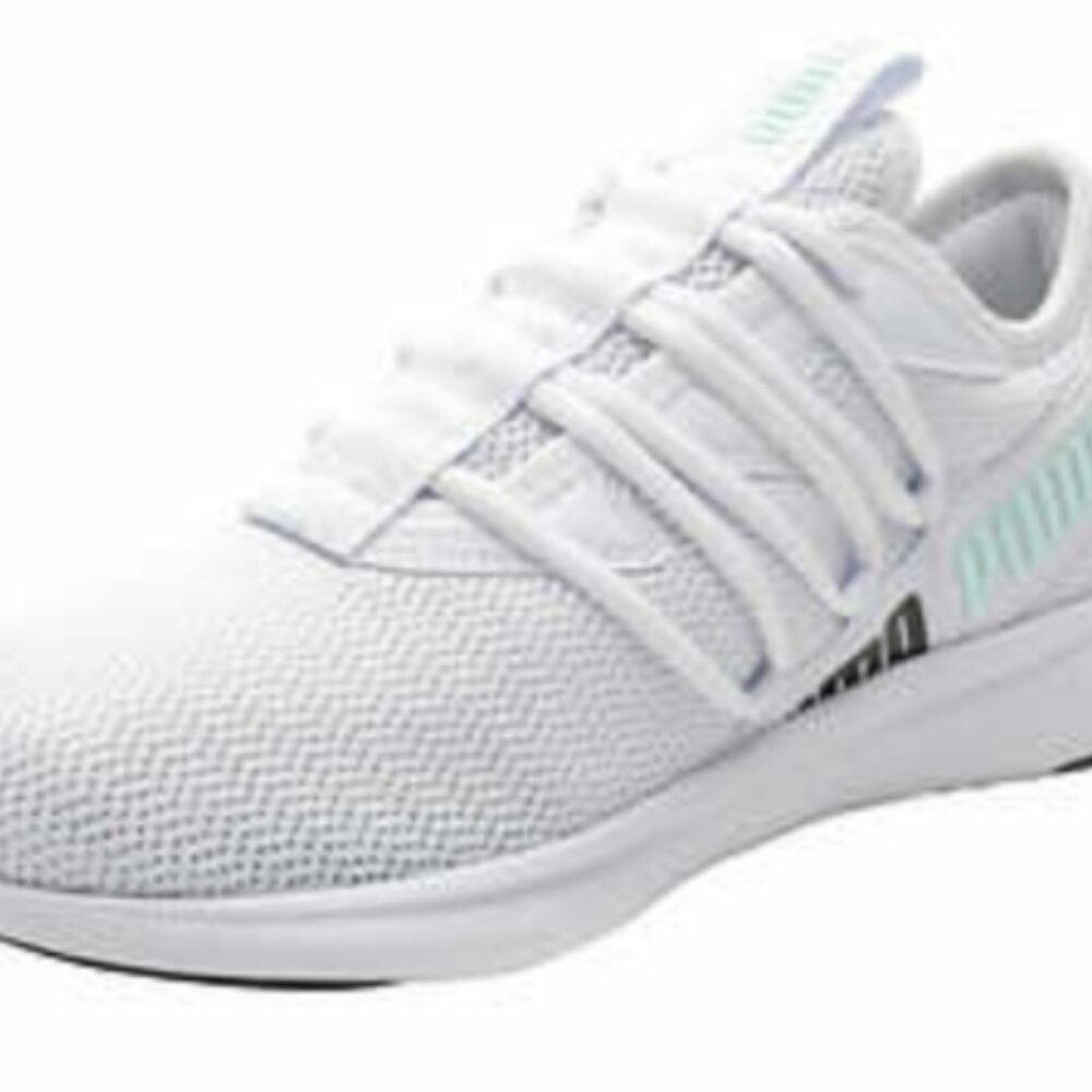 PUMA Women's Star Vital Athletic Sneakers Shoes  White/Aqua Size 9 - Picture 3 of 3